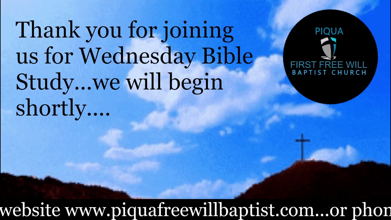 Wednesday Night Bible Study for August 27, 2025.