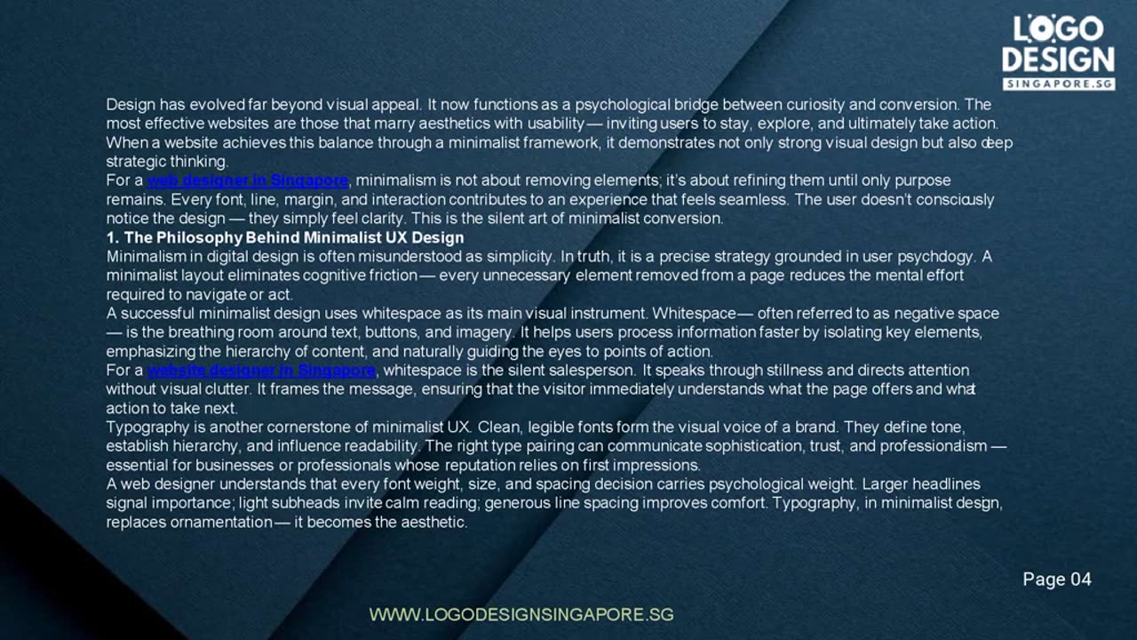 The Art of Minimalist Conversion: A breakdown of how the site uses whitespace