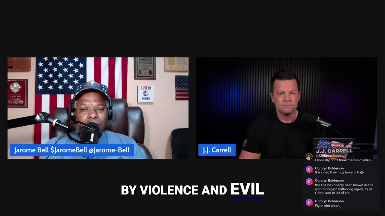 JJ Carrell says unarmed men will watch their families slaughtered in real time