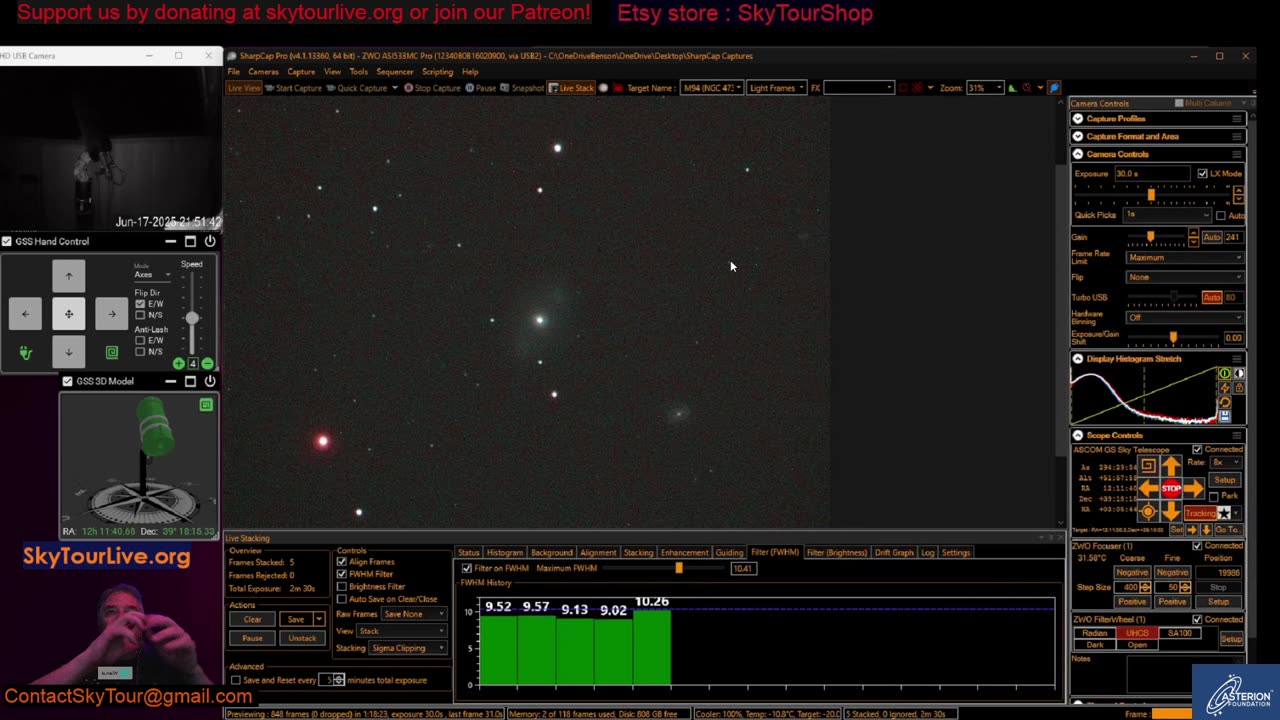 Hey The Arizona Starry Skies Await! The Universe LIVE in Real Time! Come Along!