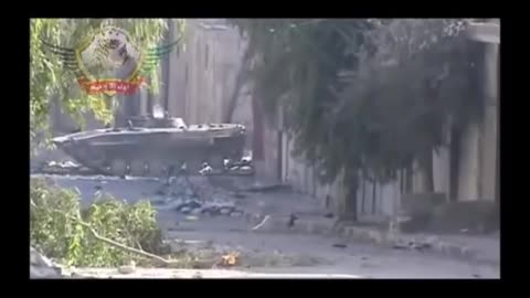 Syrian War 1 BMP-1 destroyed by rebels in Aleppo 2012.10.14