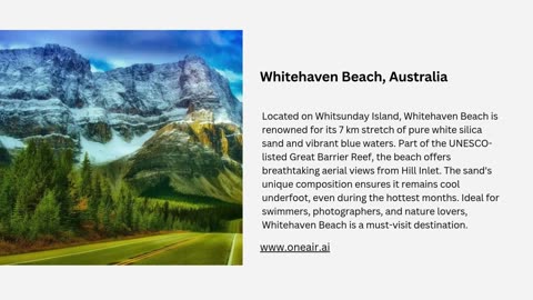 Most Beautiful Beaches in the World- in.oneair.ai
