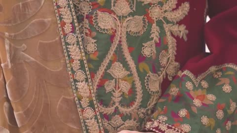 Charizma Posheema peach Leather with Palchi shawl Coming Soon