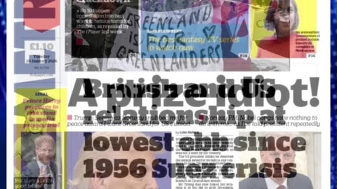 🔥Headlines Tuesday 20th January 2026 Newspaper Headlines 🎉📰#britishpress #breakingnews