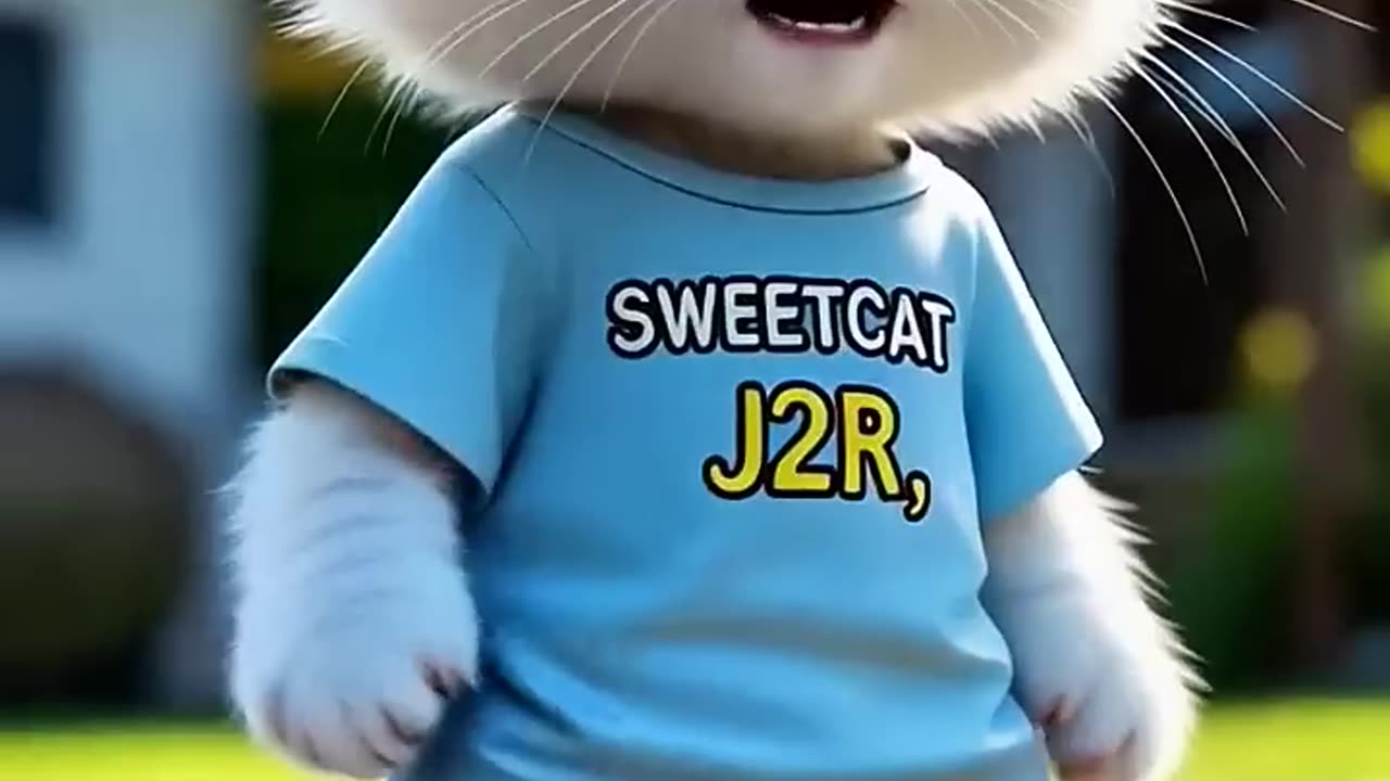 The cute cat has no friends