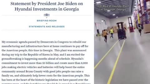 Hyundai battery plant raided in Georgia, being operated almost entirely by illegals.