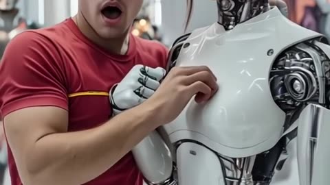 Don’t Touch my Robot! You’re on Camera #robot #shorts