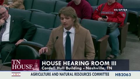 Augustus Doricko testimony at the Tennessee Agriculture and Natural Resources Committee