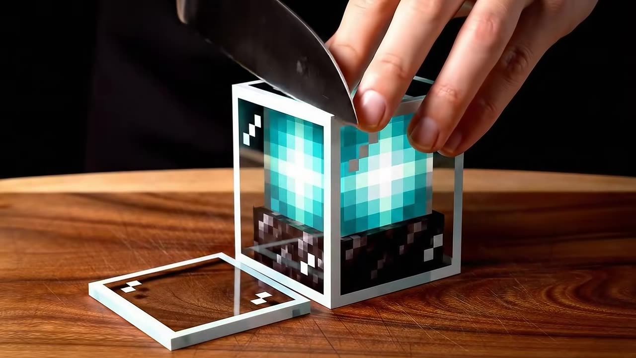 Cutting Minecraft Blocks ASMR #1