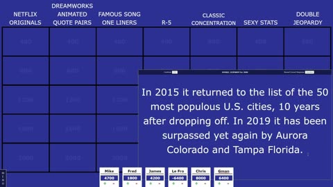 Some nerds play Custom made Jeopardy Epi.8