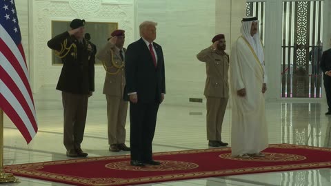 President Trump Arrives Amiri Diwan, May 14, 2025
