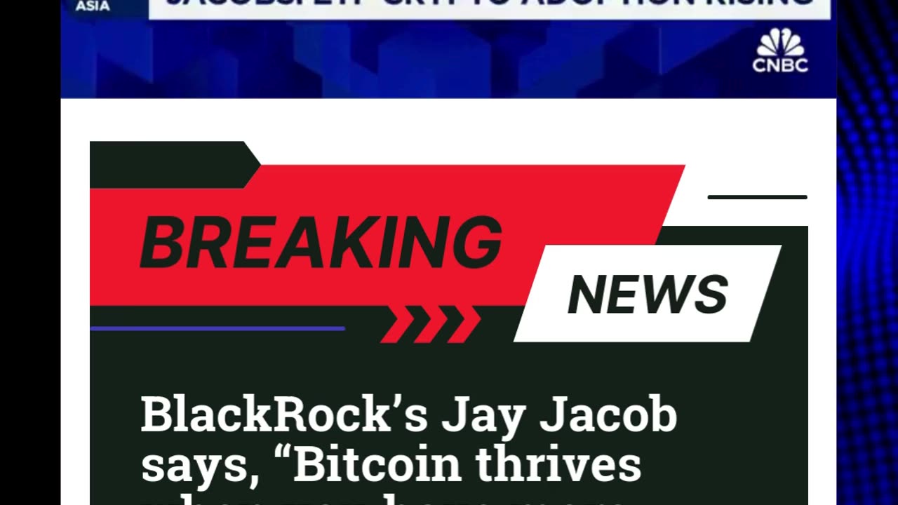 BlackRock’s Jay Jacob says, “Bitcoin thrives when you have more uncertainty - financialinsightdaily