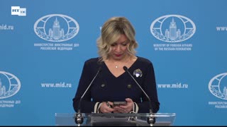 LIVE: Wöchentliche Pressekonferenz von Maria Sacharowa