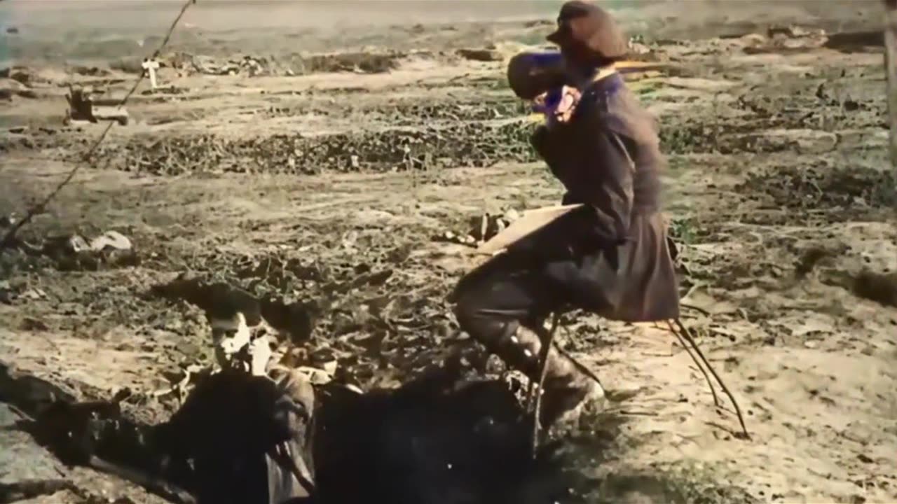 British 8-inch howitzers in action at the Battle of Ancre 1916