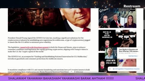 Prophecy Watch: Trump signs GENIUS Act into law #DIGITALCURRENCY #M.O.T.B.