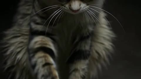 Cat and Broken Mirror