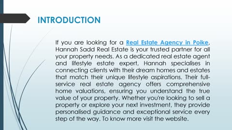 If you are looking for a Real Estate Agency in Poike