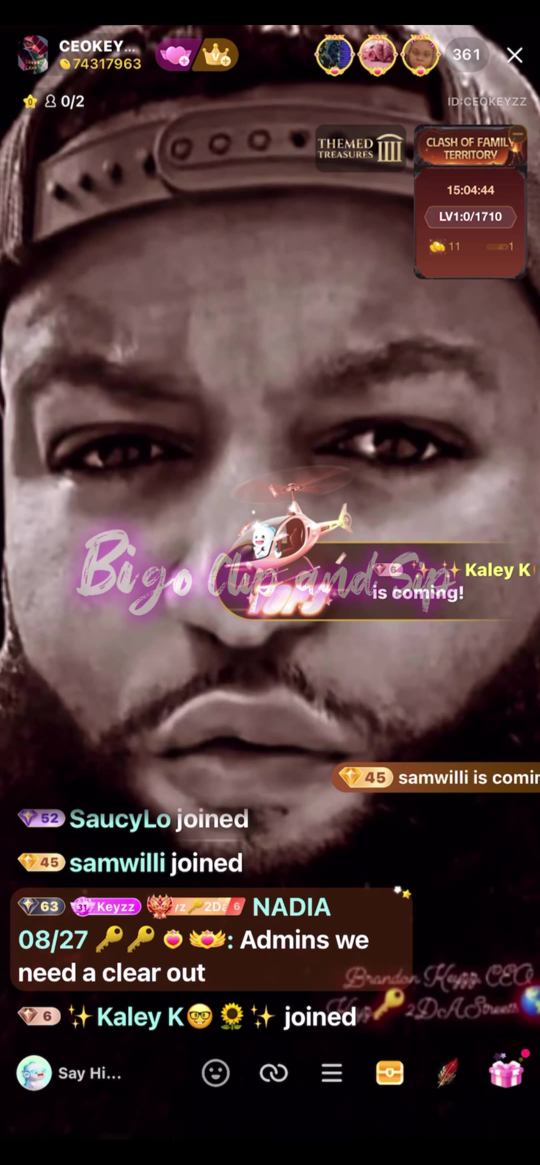 Keyz tells everyone to call the states attorney n report TomiKay 8/25/25 #bigoclipandsip