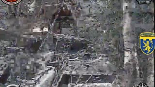 Ukrainians Find a Well-Hidden Russian Tank in a Forested Area