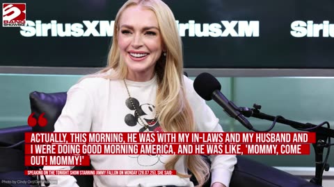 Lindsay Lohan's son thought she had got trapped inside their television