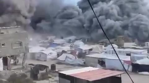The moment the occupation bombed an aid distribution center