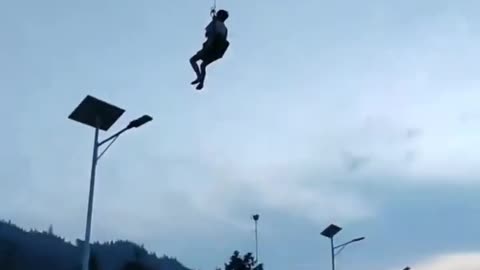 A man in China used his drone to rescue a neighbor stranded on a rooftop during a flood