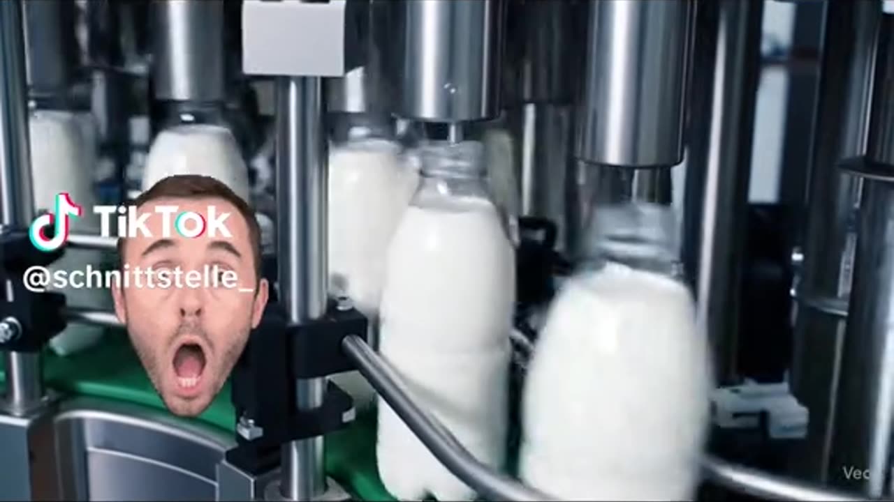 FOOTAGE OF MILK BEING ARTIFICIALLY MODIFIED!!