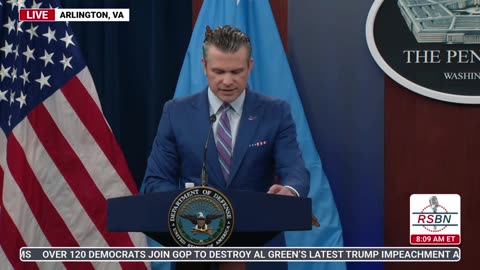 RSBN Defense Secretary Pete Hegseth Holds Press Conference at Pentagon - 6-26-25