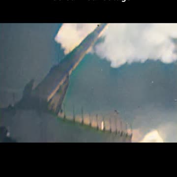 Railway gun night barrage 1940 🌙💥 #ColourizedFootage