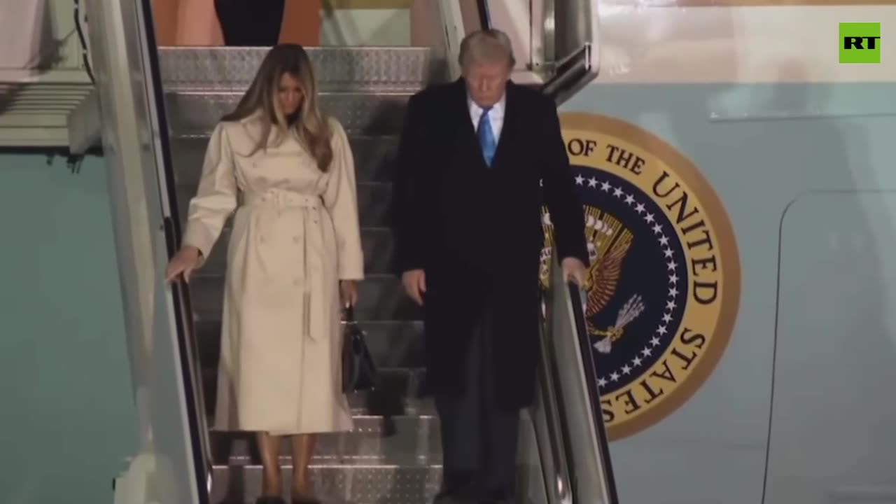 CIC Trump e Melania arrivano a Roma