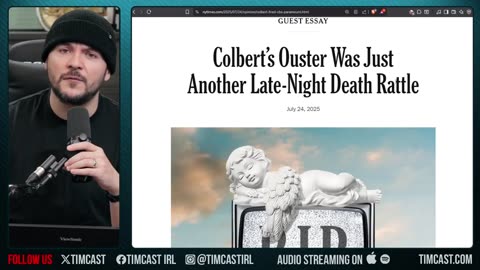 Colbert's INSANE TANTRUM Could Get Show NUKED EARLY, Colbert Lost His Mind Over Trump | Tim Pool