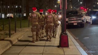 National Guard troops spotted patrolling DC wearing Santa hats