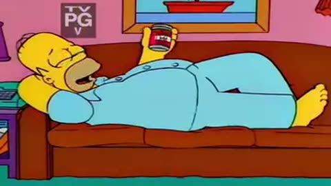 losfansons Me encantan estos sábados de flojera 🍺😌 (T9 E9 - En Disney+ T9 E10) #LosSimpson