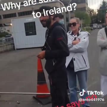 When asked why he is in Ireland, a migrant from Afghanistan answered with woneord: "army."