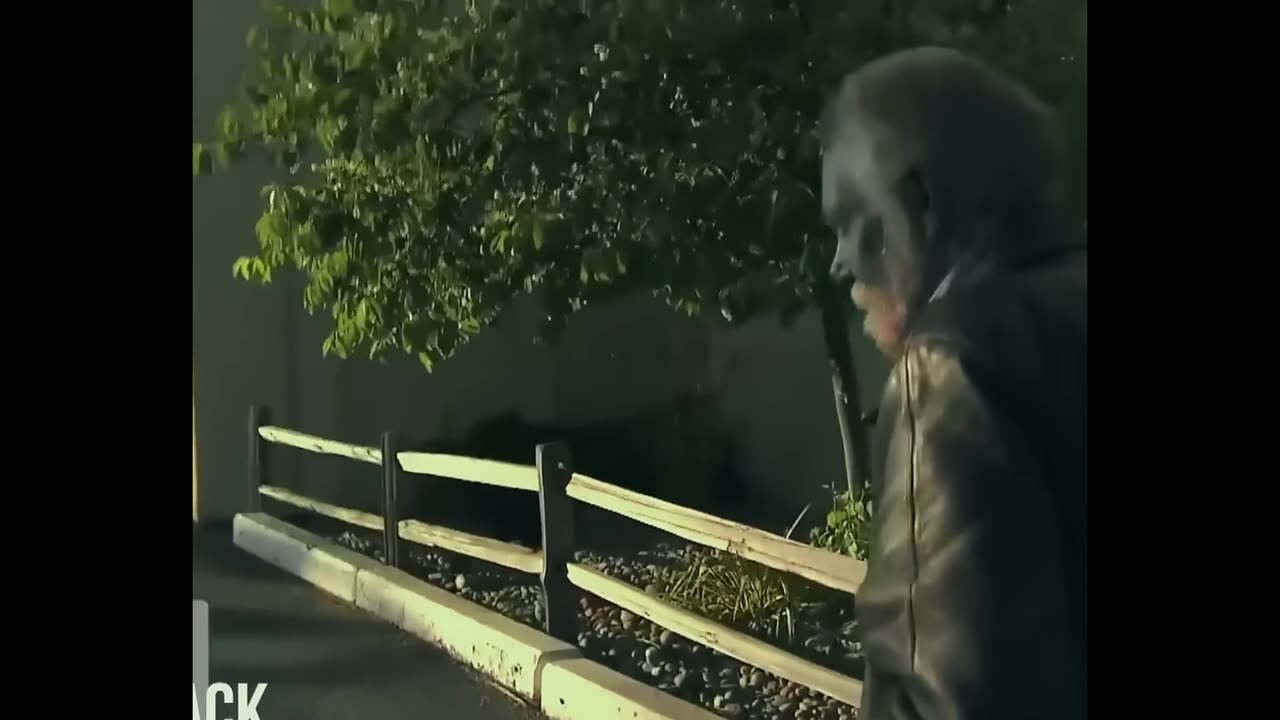 He turned blue