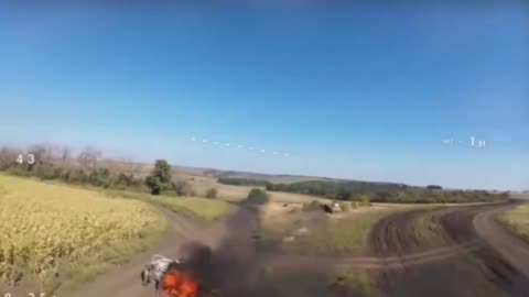 Ukrainians Desperately Trying to Intercept Russian Attack Drone Going After Civilian Car