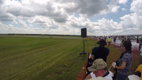 The Blue Angels take off at the Augusta Dot Air Show