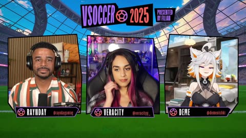 ⚽ VSoccer 2025 Game Match ⚽ Ft. Filian, Megalodon, & ChaCha vs Numi, Michi, & Lucy Pyre