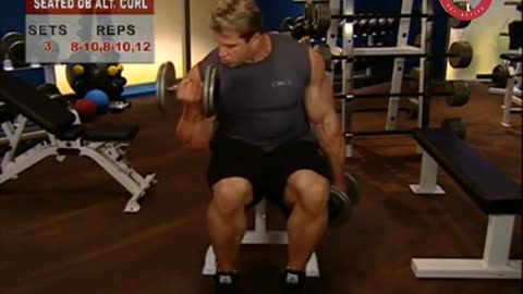 Seated Dumbbell Alternate Curls - Günter Schlierkamp Tutorial