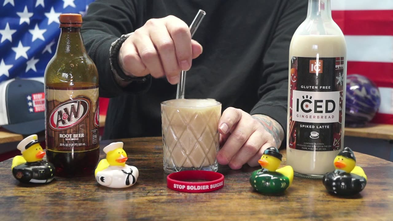 Richard Levensaler Sr - Iced Gingerbread Spiked Latte & A&W Root Beer