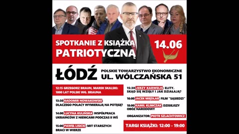 Aktualności Narodowe (9.06.2025): spotkania w Krakowie, Łodzi, Katowicach, Warszawie, Gnieźnie.