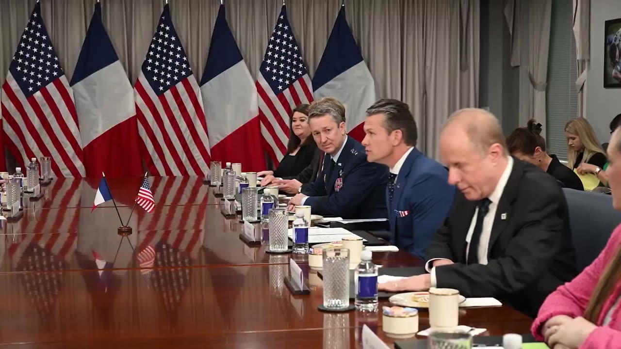 🚨🔥 Secretary Of Defense Pete Hegseth: Excellent meeting today with French Minister!