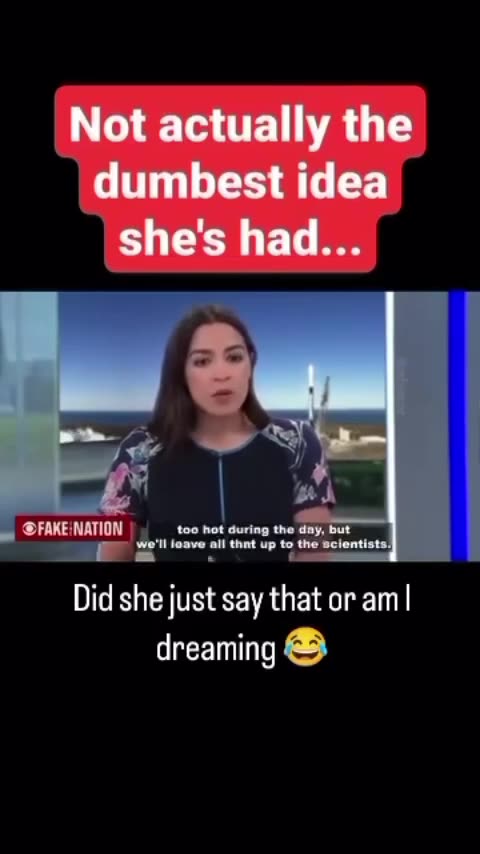 Yeah AOC Great Idea 😆🤣😂