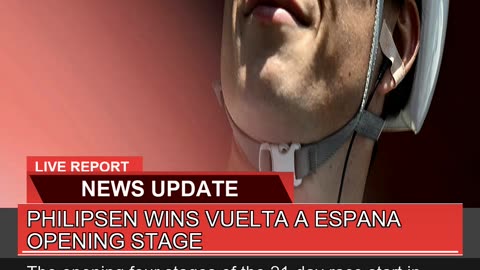 Philipsen Wins Vuelta a Espana Opening Stage