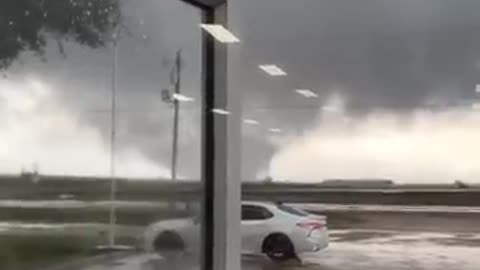Incredible: Tornado Southwest of Houston, Texas near El Campo, Texas earlier tod
