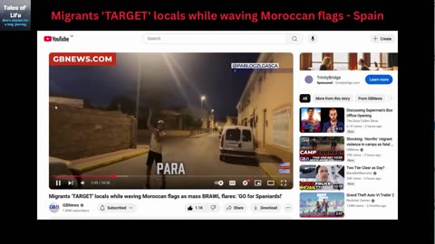 Migrants 'TARGET' locals while waving Moroccan flags - SPAIN