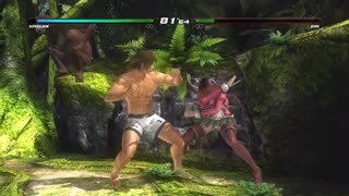Dead or Alive 5 Last Round: Kasumi (costume 43) vs Ein - 4K