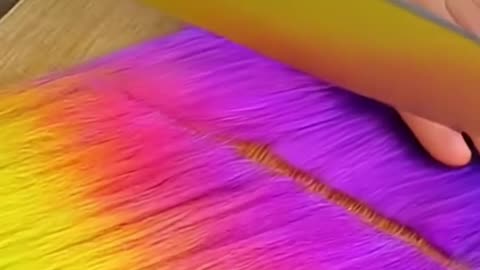 Snip by snip, the colors fall 🌈✂️