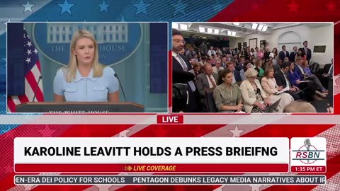RSBN White House Press Secretary Karoline Leavitt Holds a Press Briefing - 6-30-25