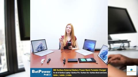 BatPower ProE 2 ES10B 148Wh MS Surface Power Bank for Surface Book 3 2 1 External Battery